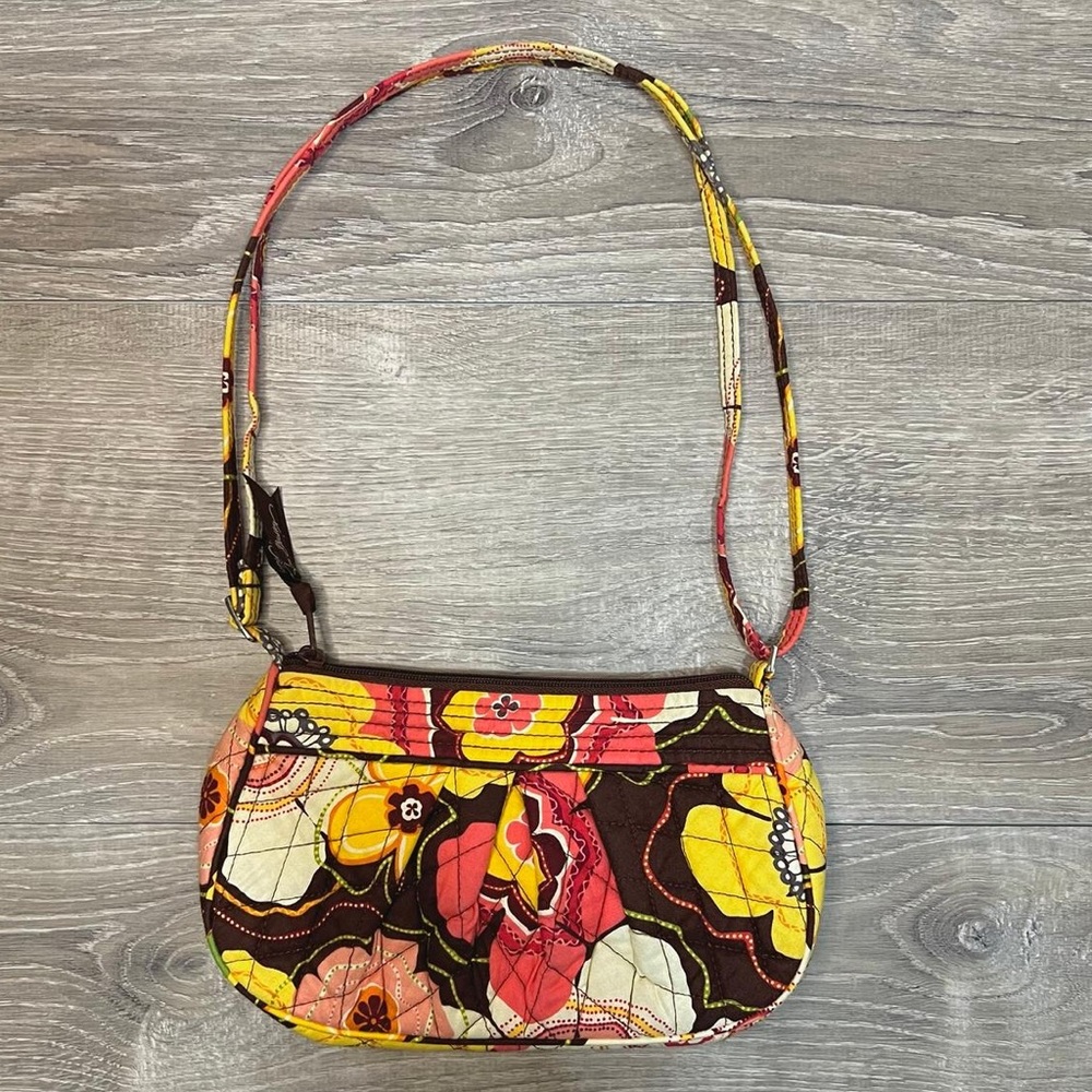 Vera Bradley Frannie Crossbody or Shoulder Bag and Zip Pouch in Buttercup - NWOT - Picture 3 of 11